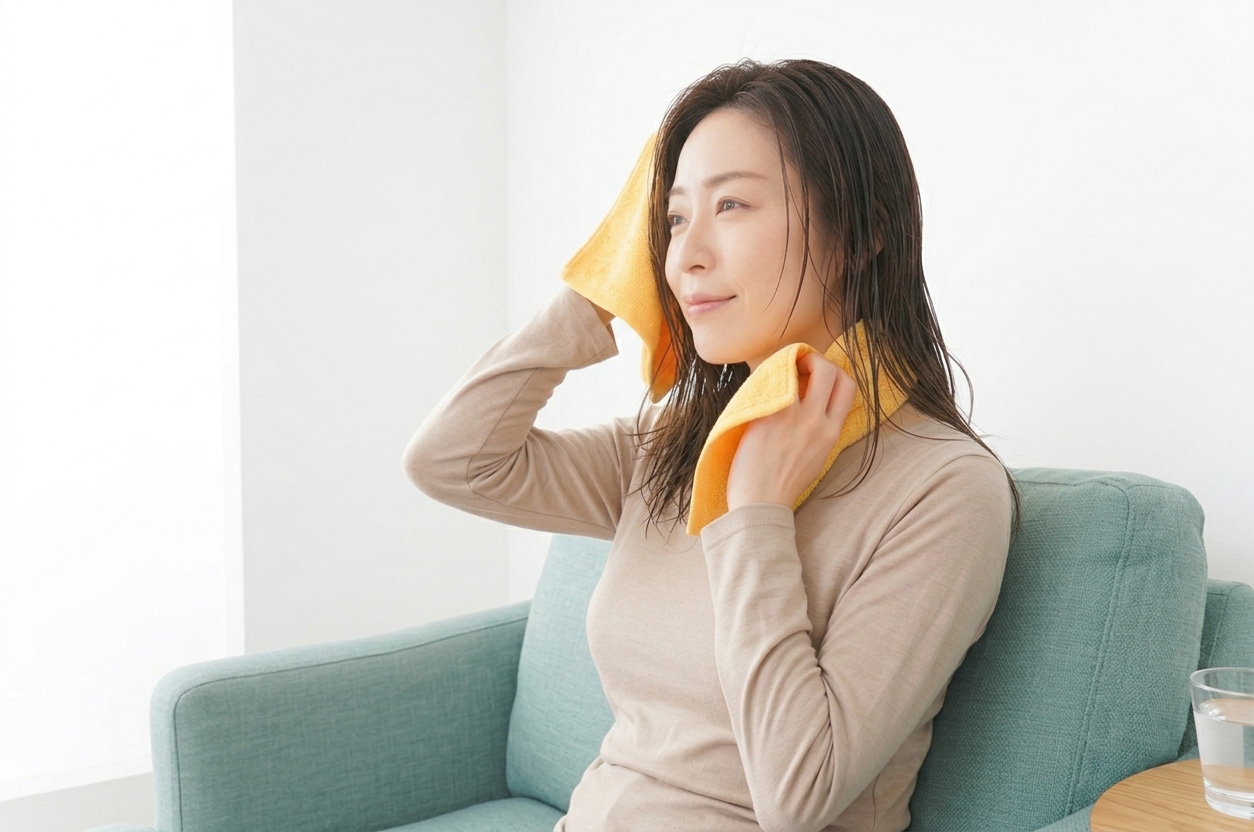 Woman_wiping_neck_with_towel_20260924125035